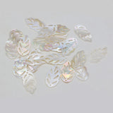 10Pcs Mother Of Pearl Shell Leaf Pendant Beads DIY Jewelry Making
