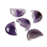 10Pcs Crescent Moon Face Charms Gemstone Cabochons DIY Jewelry Making