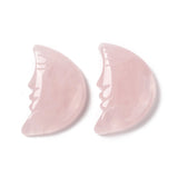 10Pcs Crescent Moon Face Charms Gemstone Cabochons DIY Jewelry Making