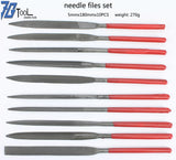 10Pcs Needle File Set for Metal Glass Stone Wood Carving