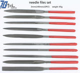 10Pcs Needle File Set for Metal Glass Stone Wood Carving