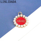 10Pcs Angel Number Charms 11:11 Pendant Necklaces Protection Jewelry