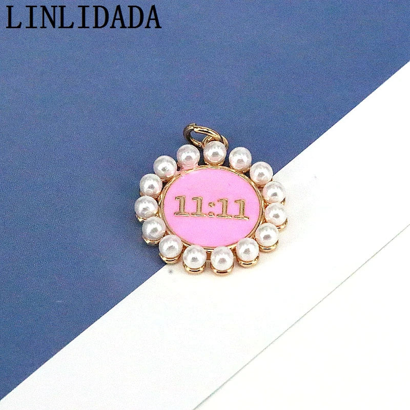 10Pcs Angel Number Charms 11:11 Pendant Necklaces Protection Jewelry