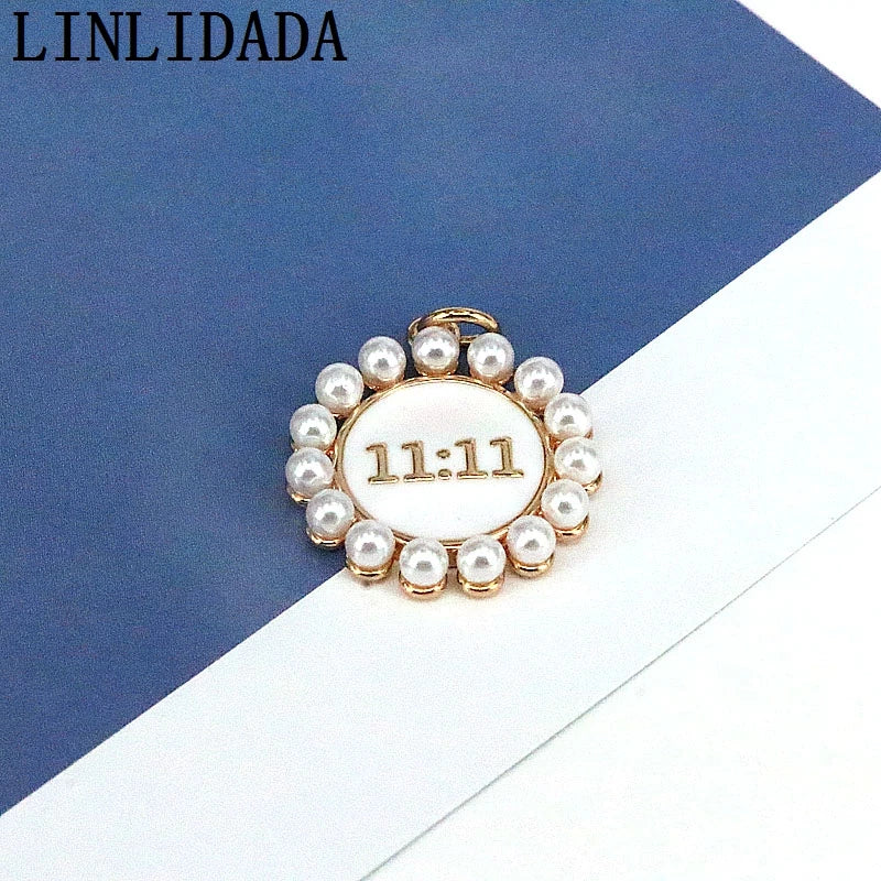 10Pcs Angel Number Charms 11:11 Pendant Necklaces Protection Jewelry