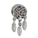 10Pcs Rainbow Feather Fruit Charms Beads Pendant DIY Jewelry Making