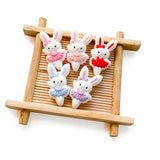 10Pcs BPA-Free Silicone Ballet Rabbit Beads for Jewelry Making