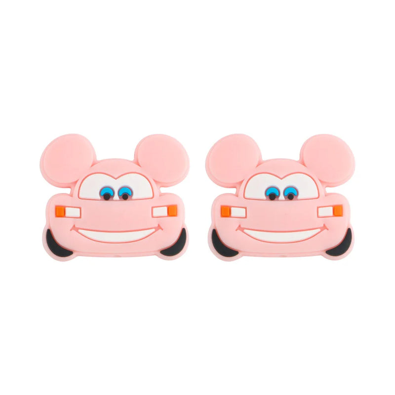 10Pcs Cartoon Car Silicone Beads for Jewelry Making