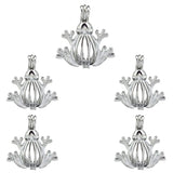 10Pcs Frog Pearl Cage Locket Aromatherapy Essential Oil Diffuser Necklace DIY