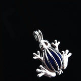10Pcs Frog Pearl Cage Locket Aromatherapy Essential Oil Diffuser Necklace DIY