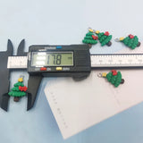 10Pcs Christmas Star Bowknot Tree Charms for DIY Jewelry Making