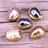 10Pcs Shell Pearl Drop Beads Spacer for DIY Jewelry Making