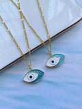 10Pcs Eye Enamel Pendant Charm Pendants Jewelry Making Supplies