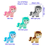 10Pcs Mini Horse Silicone Beads DIY Necklace Accessories Baby Molar Toys