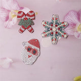 10Pcs Santa Claus Charm Connectors for DIY Jewelry Christmas Decoration
