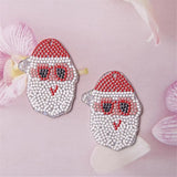 10Pcs Santa Claus Charm Connectors for DIY Jewelry Christmas Decoration