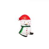 10Pcs Resin Snowman Ornament Charm Connectors Christmas Tree Decoration
