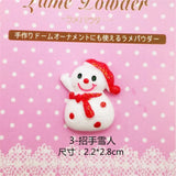 10Pcs Resin Snowman Ornament Charm Connectors Christmas Tree Decoration