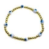 10Pcs Copper Beaded Bracelet Eye Beads Jewelry