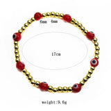 10Pcs Copper Beaded Bracelet Eye Beads Jewelry