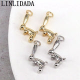 10Pcs Rabbit Pendant Necklace High Silver Plated Women Jewelry