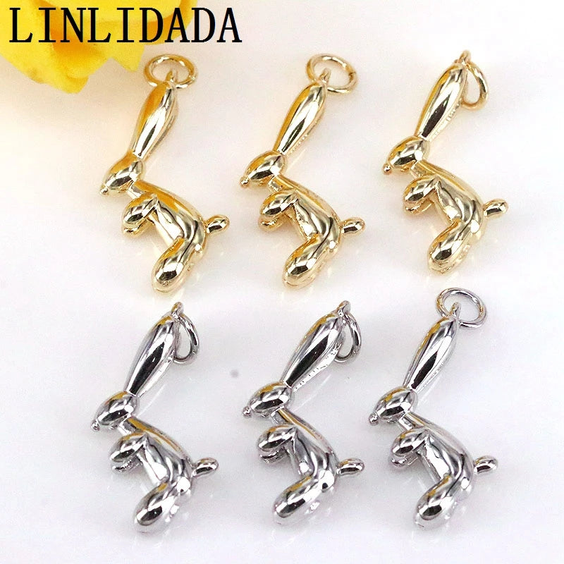 10Pcs Rabbit Pendant Necklace High Silver Plated Women Jewelry