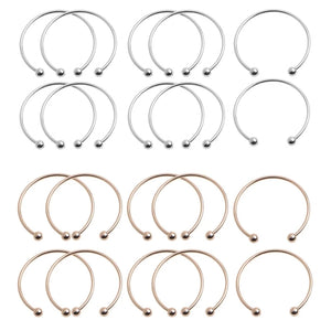10Pcs Open Bangle Cuff Bracelets for Women DIY Jewelry Making
