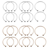 10Pcs Open Bangle Cuff Bracelets for Women DIY Jewelry Making
