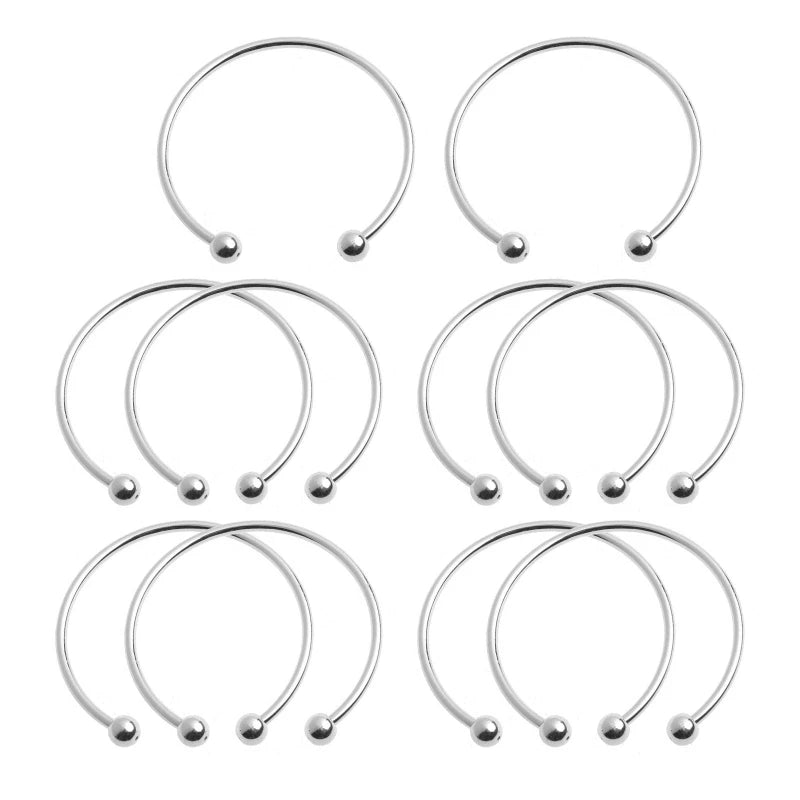 10Pcs Open Bangle Cuff Bracelets for Women DIY Jewelry Making