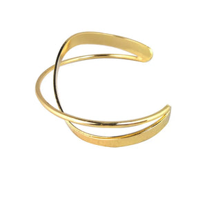 10Pcs Open Cross Geometric Metal Bracelets for Women