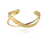 10Pcs Open Cross Geometric Metal Bracelets for Women