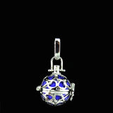 10Pcs Heart Pearl Cage Aromatherapy Diffuser Charm Pendant Bulk