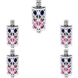10Pcs Infinite 8 Pearl Cage Locket Aromatherapy Diffuser Pendant Necklace