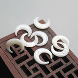 10Pcs/Pack 12mm Moon Shell Beads Natural Of Pearl For Diy Jewelry Making