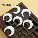 10Pcs/Pack 12mm Moon Shell Beads Natural Of Pearl For Diy Jewelry Making