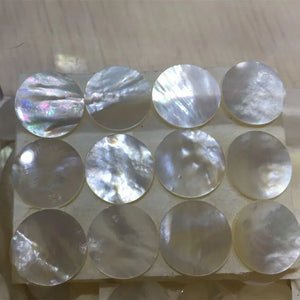 10Pcs 15/18MM Natural Pearl Shell Beads For Making DIY Earrings Necklace