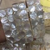 10Pcs 15/18MM Natural Pearl Shell Beads For Making DIY Earrings Necklace