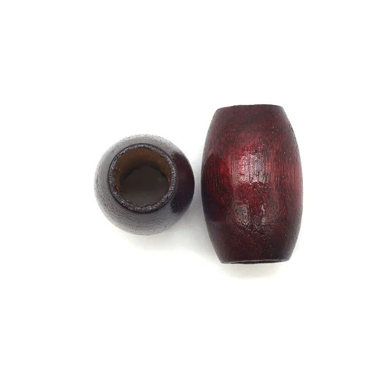 10Pcs Jujube Red Oval Wooden Beads 20*30mm DIY Jewelry Acc