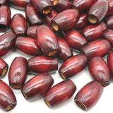 10Pcs Jujube Red Oval Wooden Beads 20*30mm DIY Jewelry Acc
