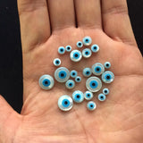 10Pcs Evil Eye Natural Pearl Beads DIY Bracelet Necklace Making