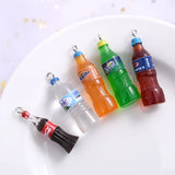 10Pcs/Pack 5 Acrylic Charm Drink Bottle Pendant DIY Jewelry Making