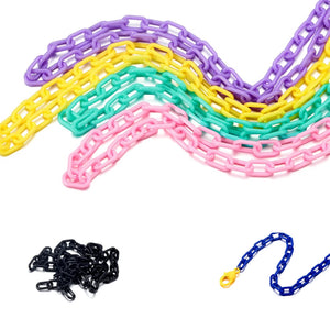 10Pcs Acrylic Chain Links Necklace Making Findings