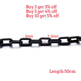 10Pcs Acrylic Chain Links Necklace Making Findings