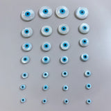 10Pcs/Pack Evil Eye Shell Beads for DIY Jewelry Making 4/5/6/8/10/12/15mm