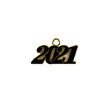 10Pcs/Pack Year Enamel Metal Charms Letter Year Pendants Charm Jewelry Making