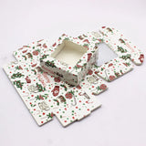10Pcs Christmas Window Candy Wedding Favors Wrapping Box