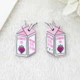 10Pcs Pastel Goth Ghost Charms Acrylic Skeleton Pendant
