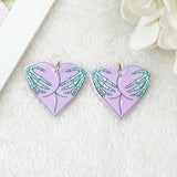 10Pcs Pastel Goth Ghost Charms Acrylic Skeleton Pendant