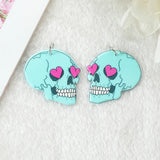 10Pcs Pastel Goth Halloween Charms - Skull Potion Acrylic Jewlery Findings