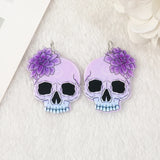 10Pcs Pastel Goth Snake Cat Skull Charms Acrylic Pendant For DIY Making