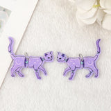 10Pcs Pastel Goth Snake Cat Skull Charms Acrylic Pendant For DIY Making
